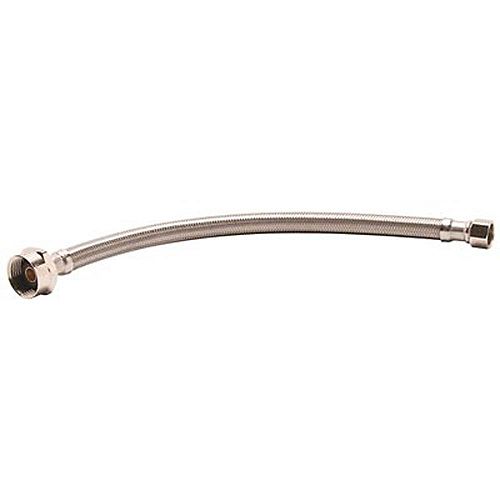 Metal Ballcock X 12 inch Braided Stainless Steel Toilet Connector