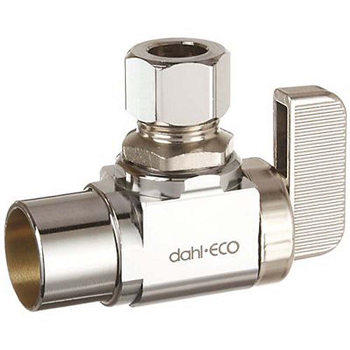 Angle Ball Valve Stop 1/2inch C X 3/8inch O.D., Lead Free