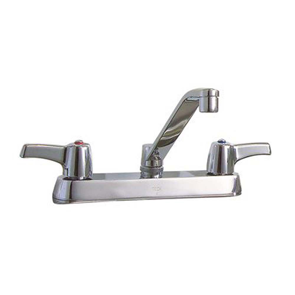 Delta Commercial 2 Handle Kitchen Faucet In Chrome The Home Depot Canada