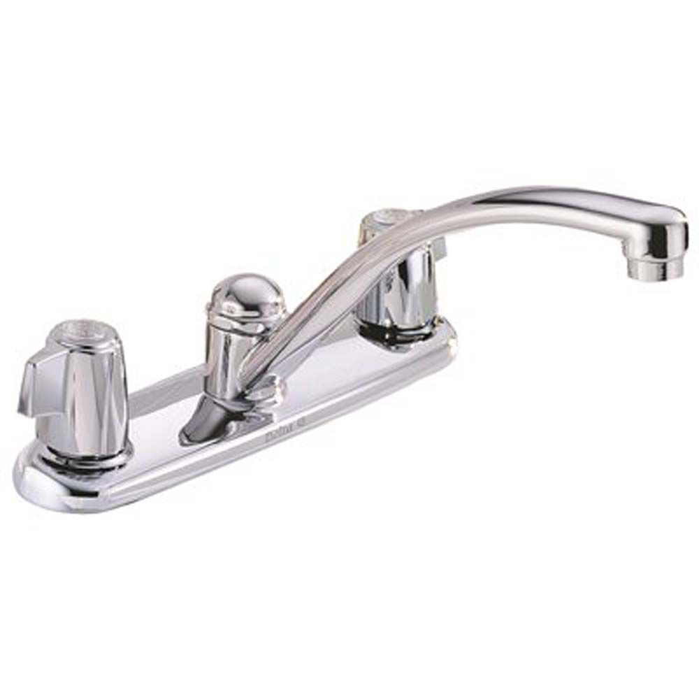 Delta Classic 2 Handle Standard Kitchen Faucet In Chrome The Home   P 1001512473 