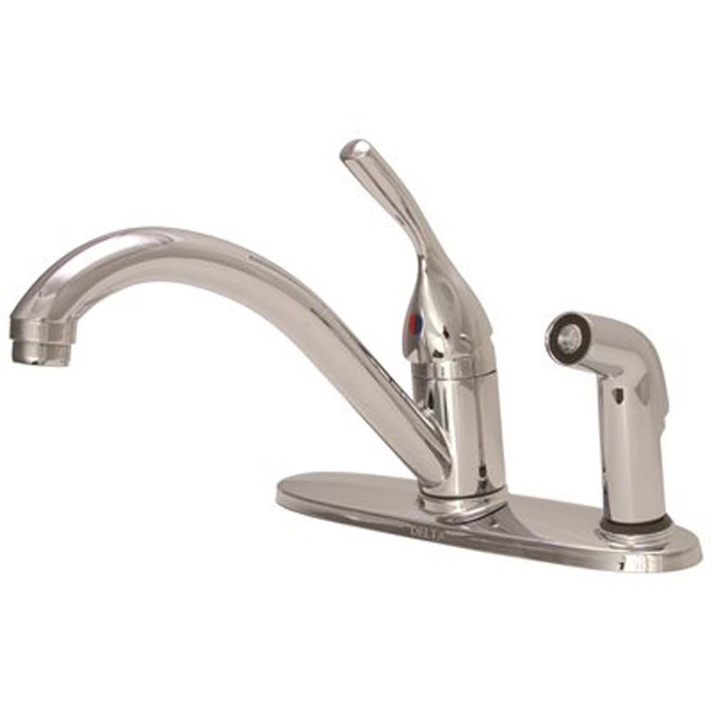 Delta Kitchen Faucet With Sprayer Home Depot Delta Shiloh Single   P 1001512495 