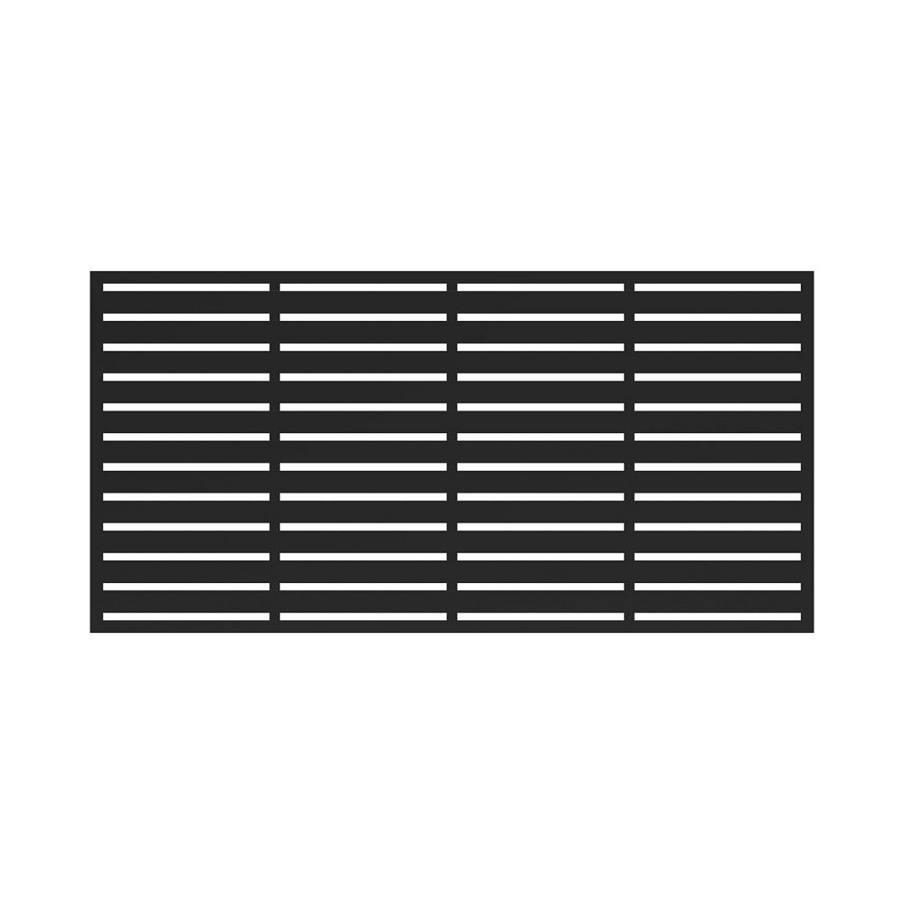photo Fence Privacy Screen Home Depot Canada 34 in x 68 in decorative boardwalk screen panel in black