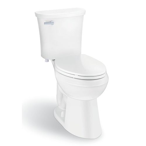 Power Flush All-In-One 2-Piece 4.8 LPF Single Flush Elongated Bowl Toilet in White