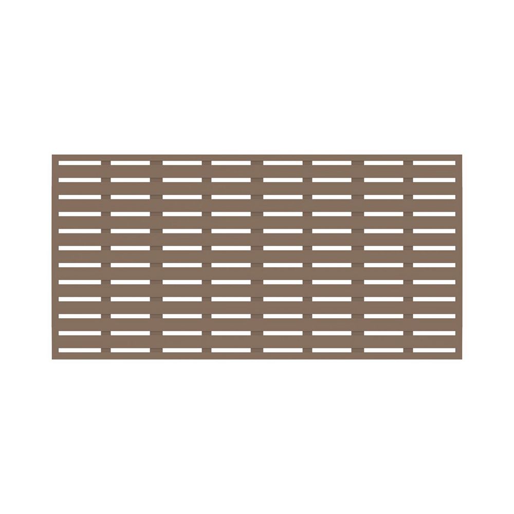 pix Outdoor Privacy Screen Panels Home Depot 34 in x 68 in decorative boardwalk screen panel in color saddle