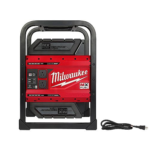 MX FUEL CARRY-ON 3600W/1800W Li-Ion Battery Powered Portable Power Station Generator W/ 2 Batteries