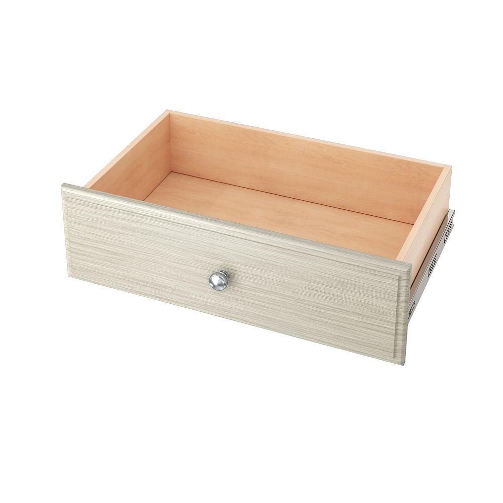Closet Evolution 8inch Deluxe Drawer in Rustic Grey The Home Depot