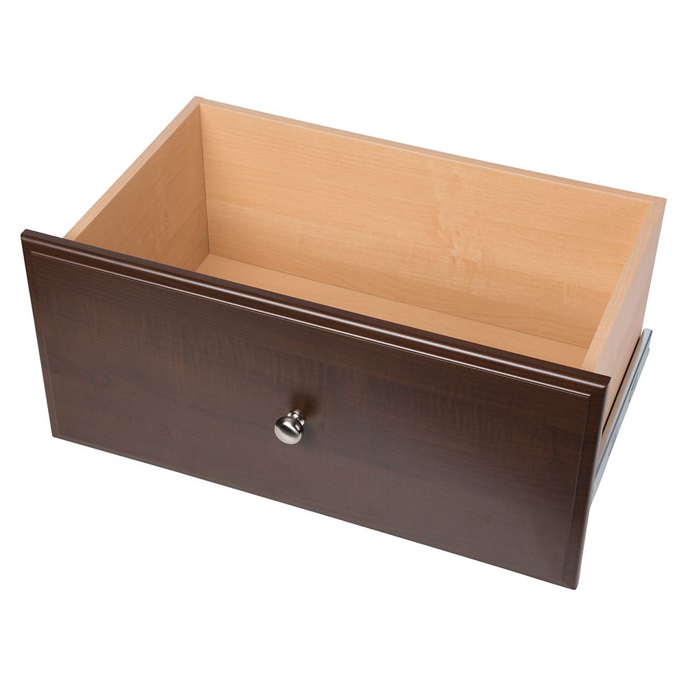 Closet Evolution 12-inch Deluxe Drawer in Espresso | The Home Depot Canada