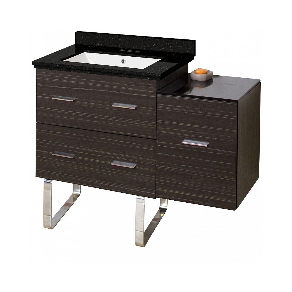 American Imaginations 37.7-inch W Vanity Set With Black Top | The Home Depot Canada