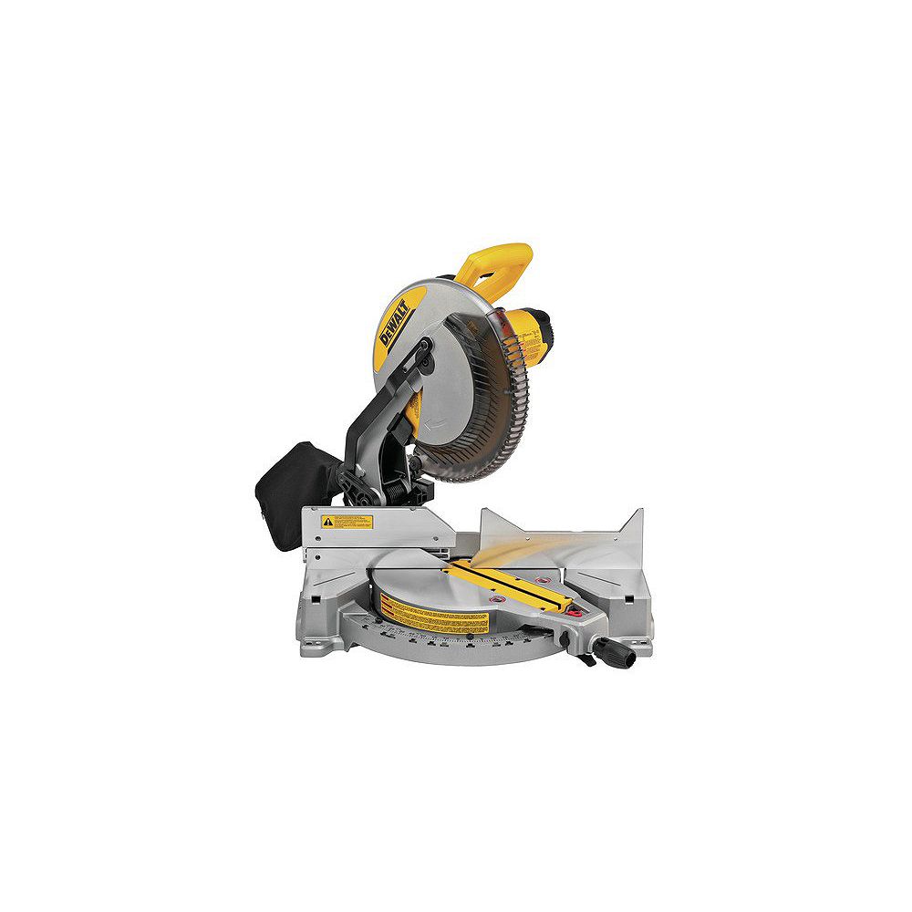 Dewalt 12 in 15 amp single bevel compound miter saw Dewalt 15 Amp Corded 12 Inch Compound Single Bevel Miter Saw The Home Depot Canada