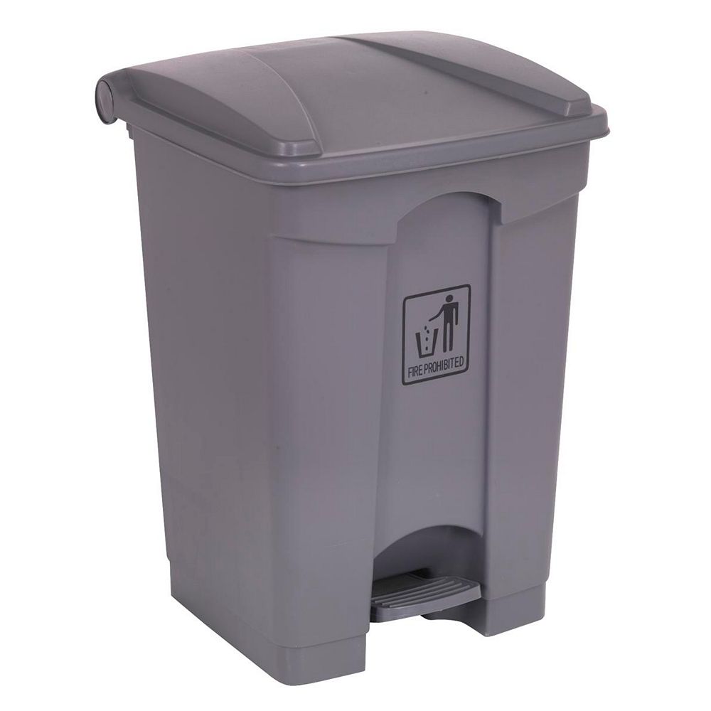 Johnny Vac Trash Garbage Can Bin with Lid and Pedal 17 gal (68 L