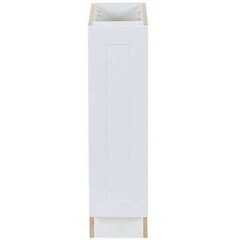 Edson 9-inch W x 34.5-inch H x 24.5-inch D Shaker Style Assembled Kitchen Base Cabinet/Cupboard in Solid White (B09FHL)