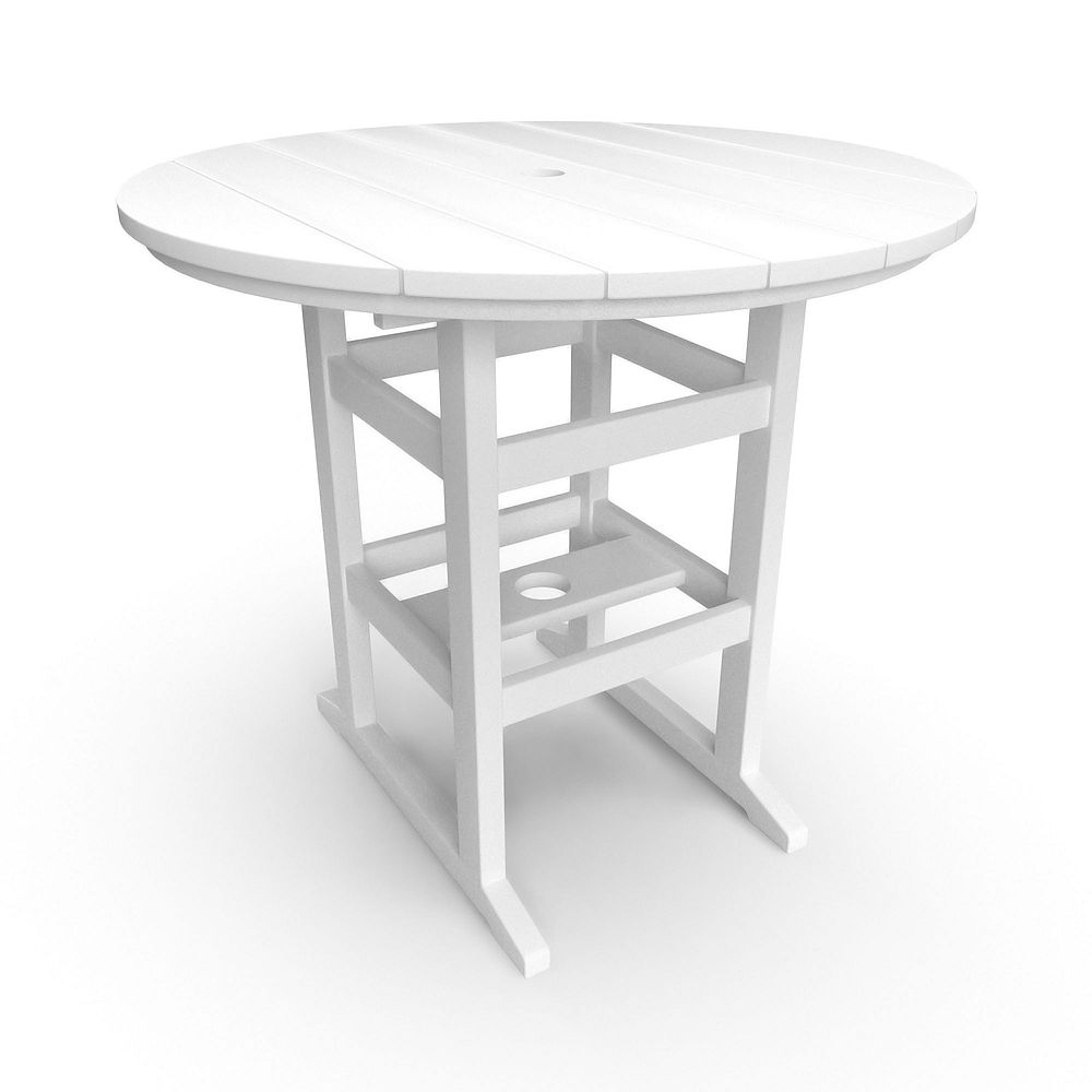 Onsight Ophelia 48 Inch Round Patio Table The Home Depot Canada