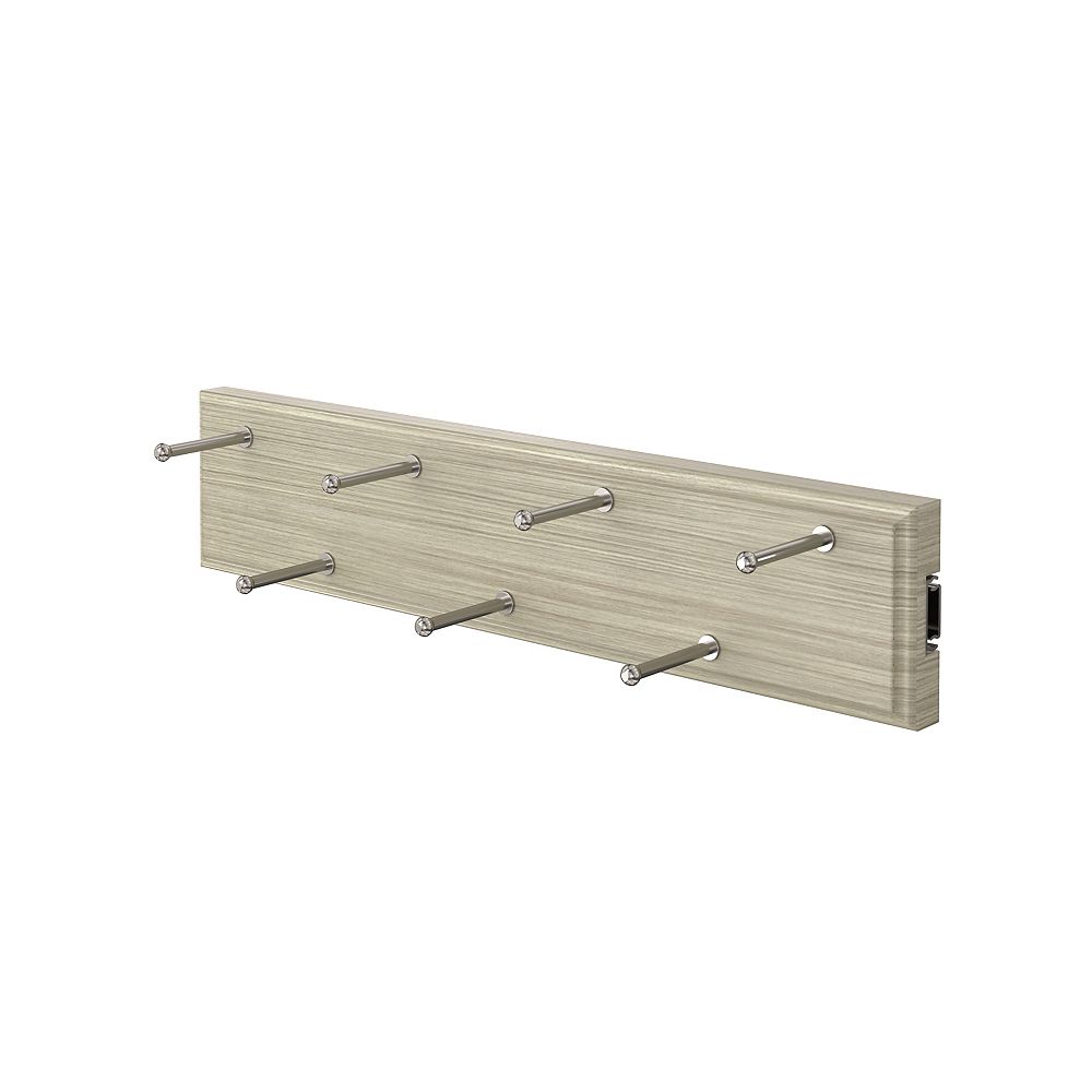 Closet Evolution 7Hook Sliding Belt Rack in Rustic Grey The Home