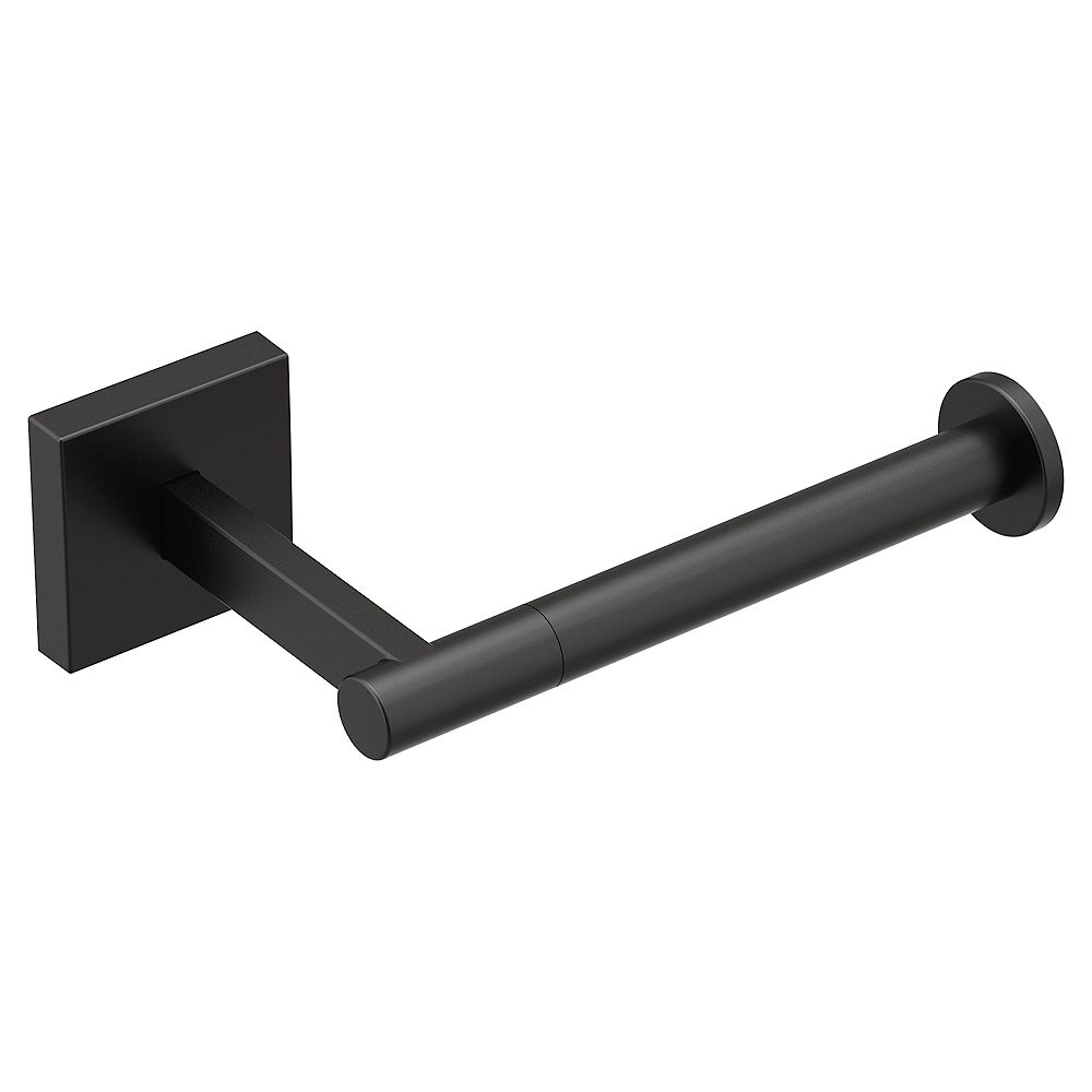 MOEN Triva Single Toilet Paper Holder in Matte Black | The ...