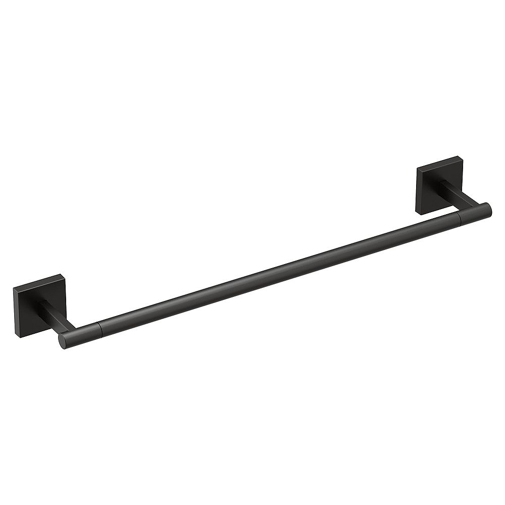MOEN Triva 18inch Towel Bar In Matte Black The Home Depot Canada