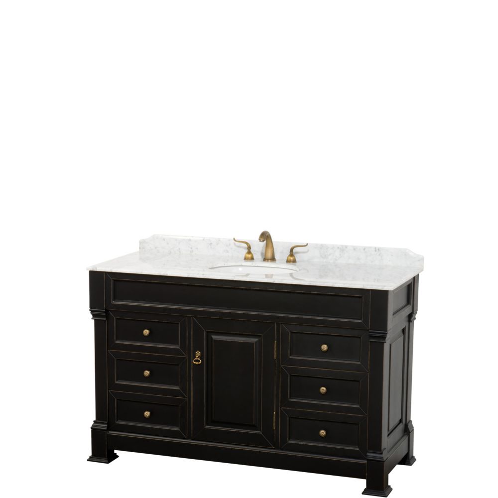 Wyndham Collection Black Bathroom Vanities With Tops | The Home Depot Canada