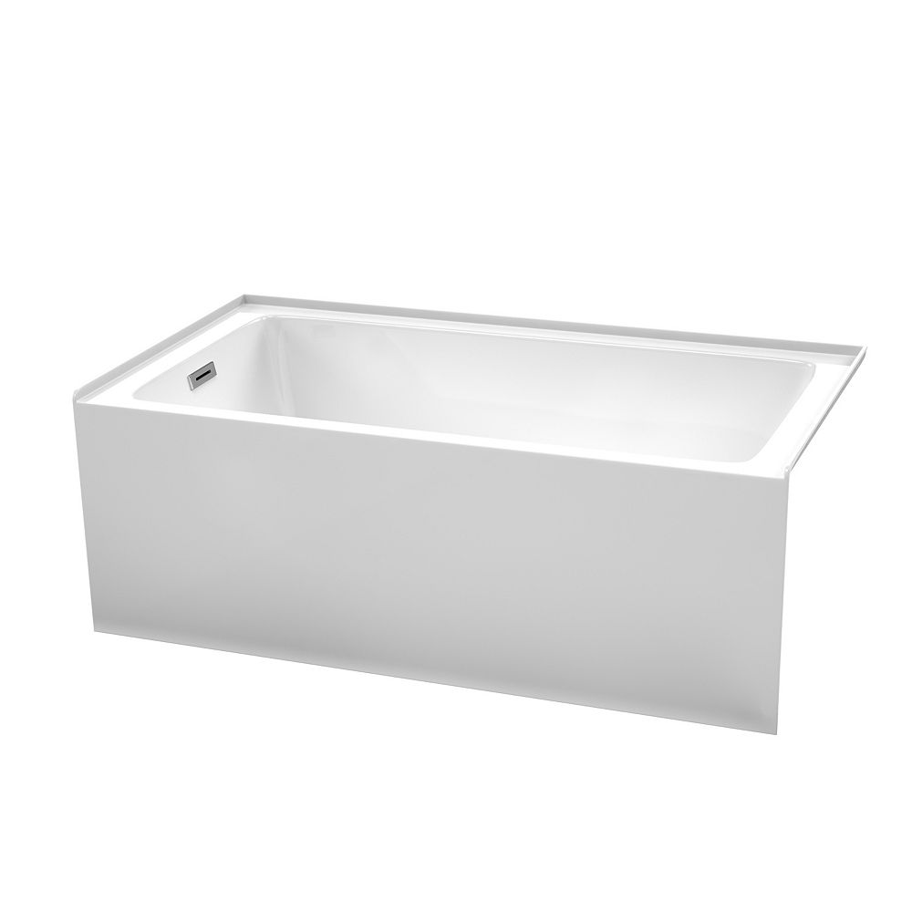 60 inch alcove soaker tub