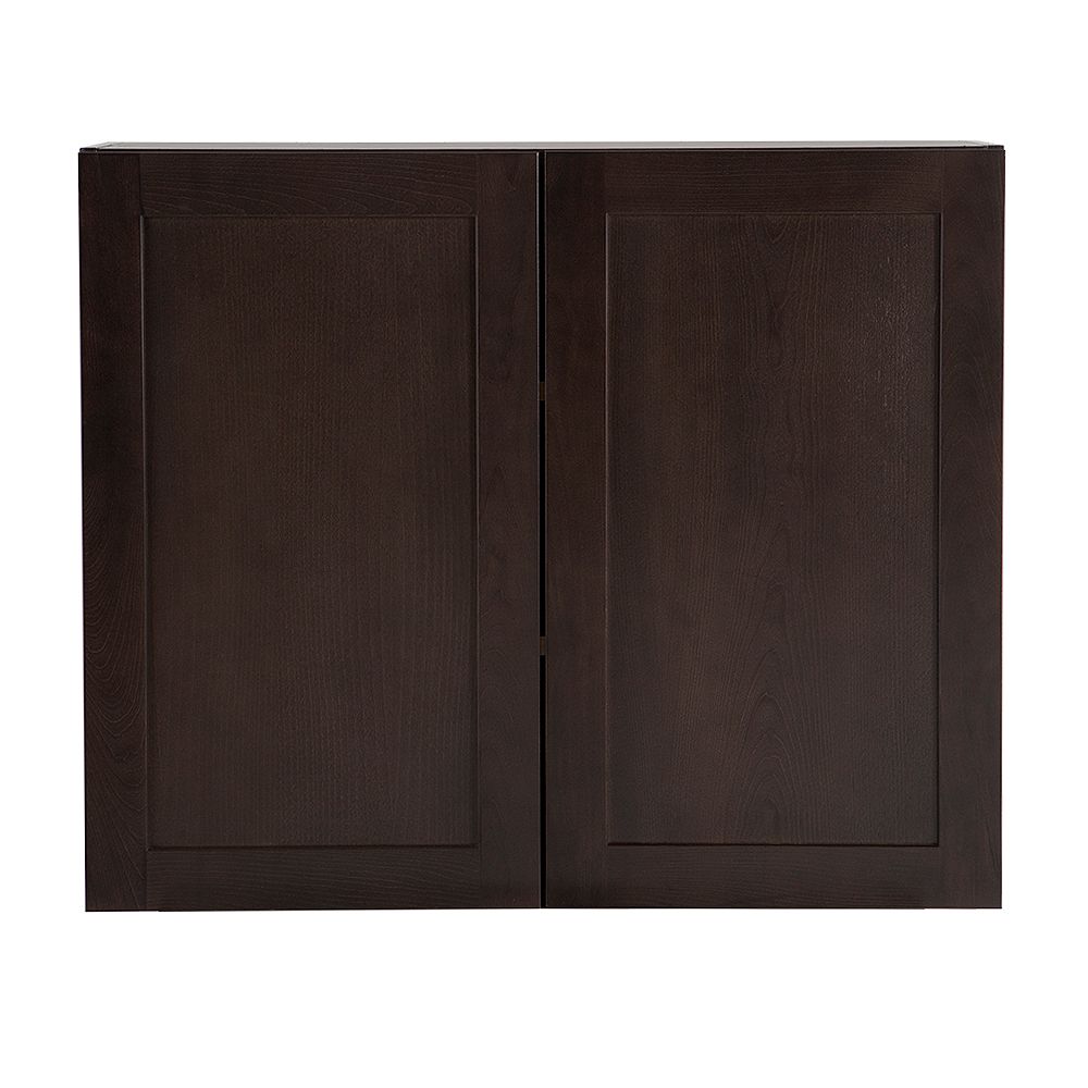 Hampton Bay Edson 36 Inch W X 30 Inch H X 12 5 Inch D Shaker Style Assembled Kitchen Wall The Home Depot Canada
