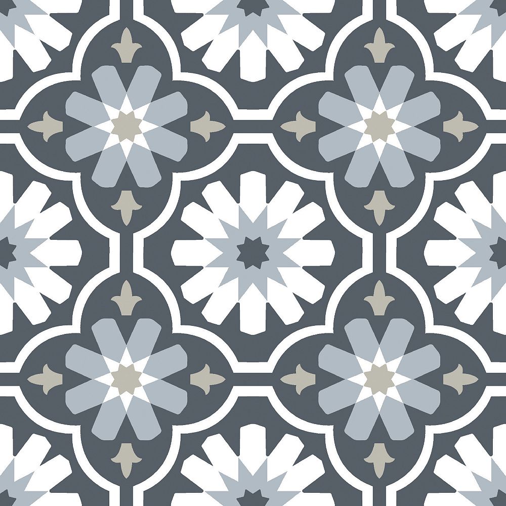 FloorPops Sevilla Peel & Stick Floor Tiles Set of 20 | The Home Depot
