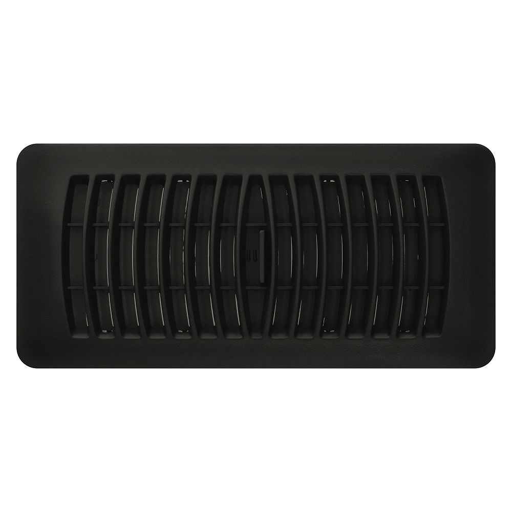 HDX 4 inch x 10 inch Plastic Floor Register Black The Home Depot Canada