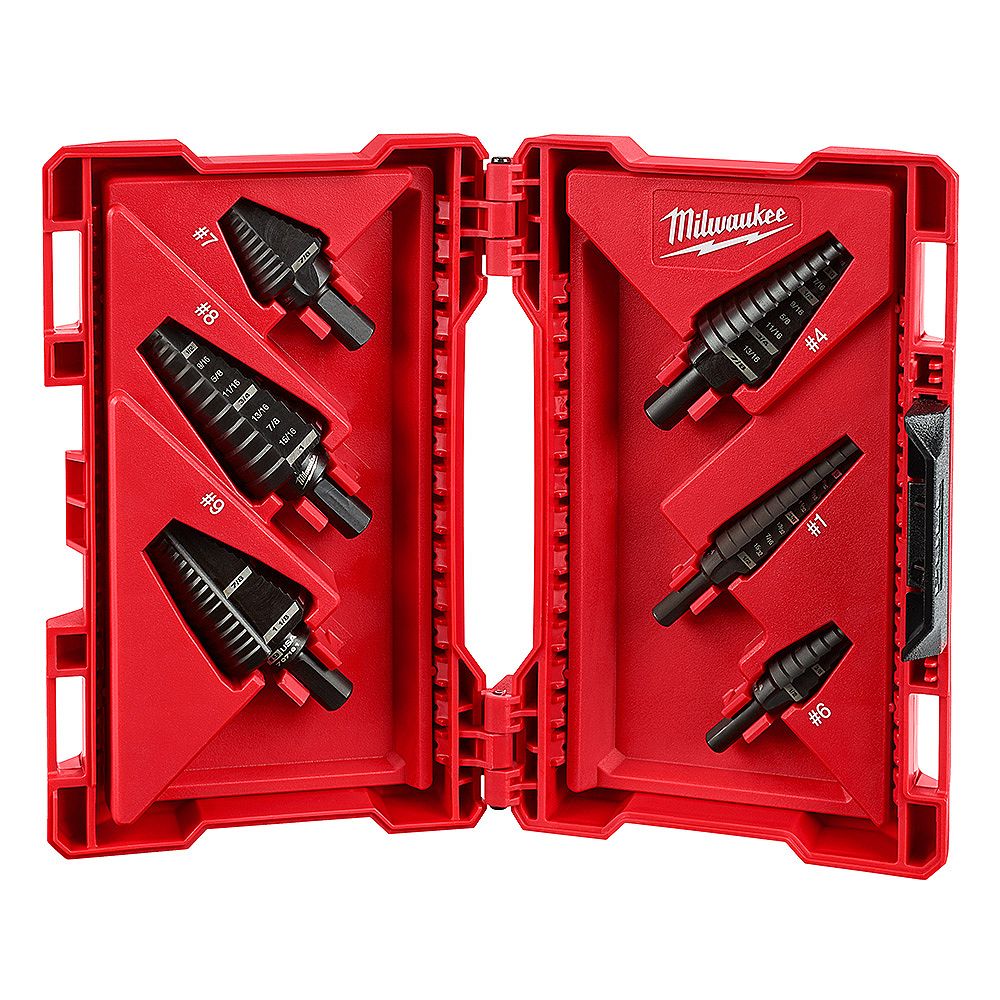 Milwaukee Tool Black Oxide Step Drill Bit Set (6Piece) The Home