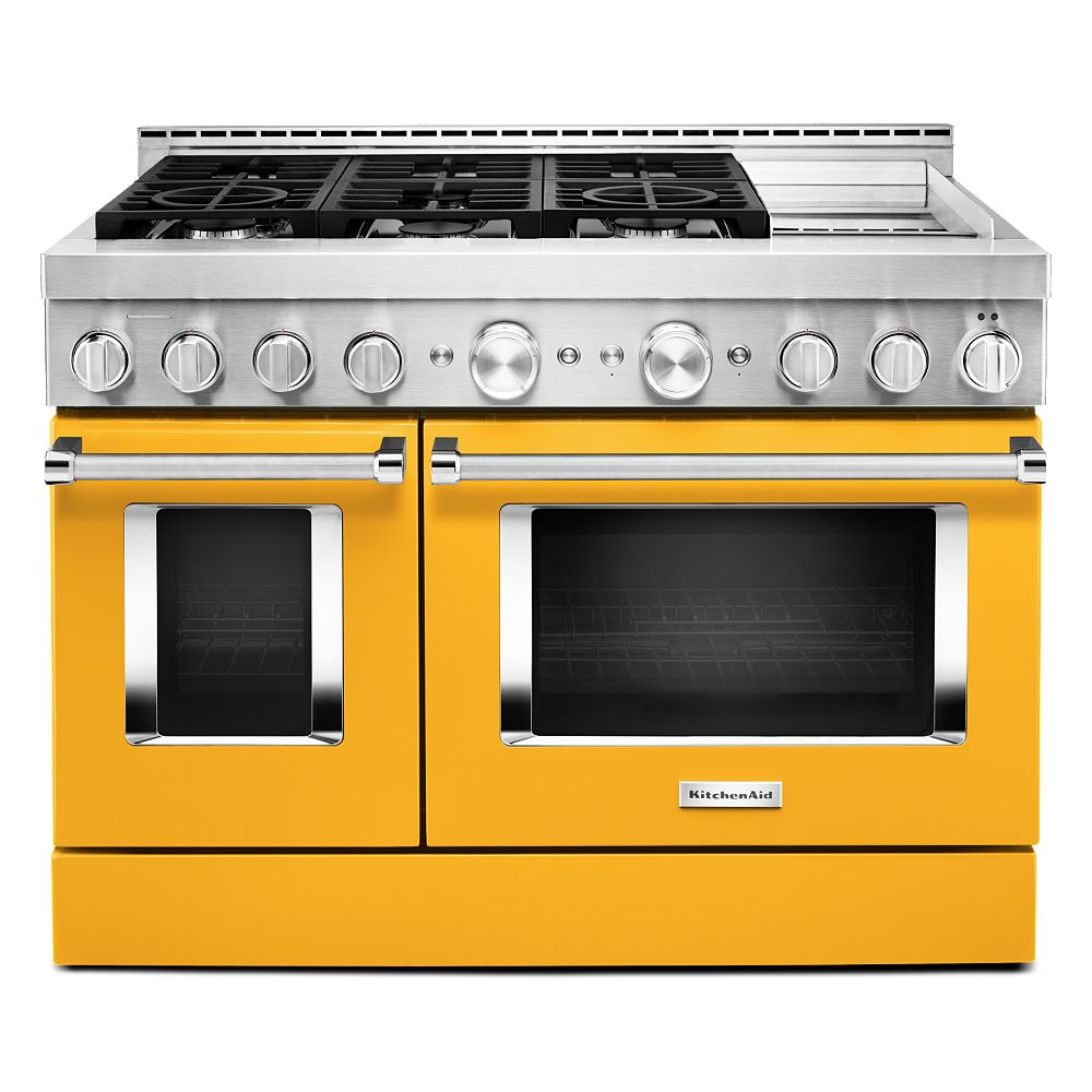KitchenAid 48inch 6.3 cu. ft. Smart Double Oven CommercialStyle Gas