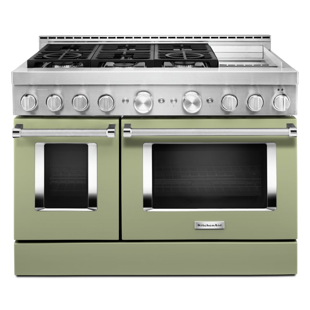 KitchenAid 48 Inch 6 3 Cu Ft Smart Double Oven Commercial Style Gas   P 1001517533 