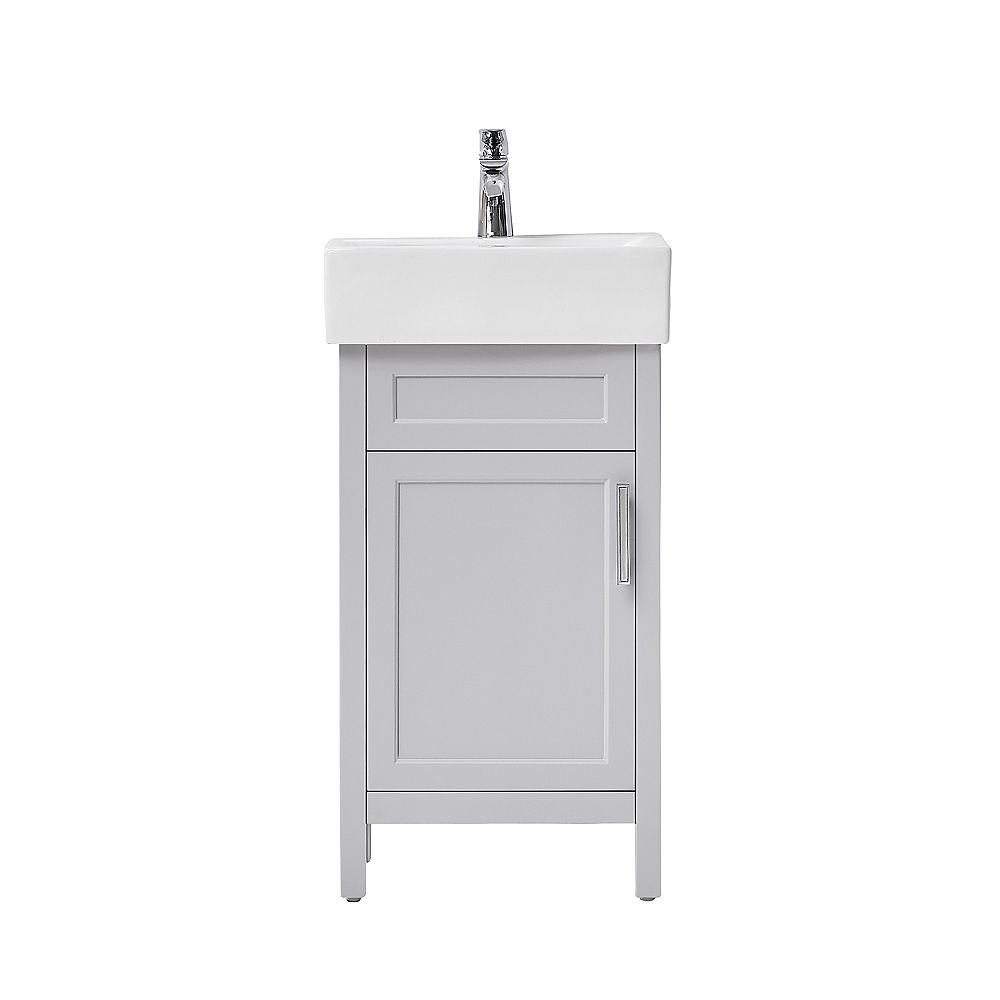 Home Decorators Collection Arvesen 18 Inch W Vanity In Dove Grey With Ceramic Vanity Top I The Home Depot Canada Home Decorators Collection Arvesen 18 Inch W Vanity In Dove Grey With Ceramic Vanity Top I The Home Depot Canada