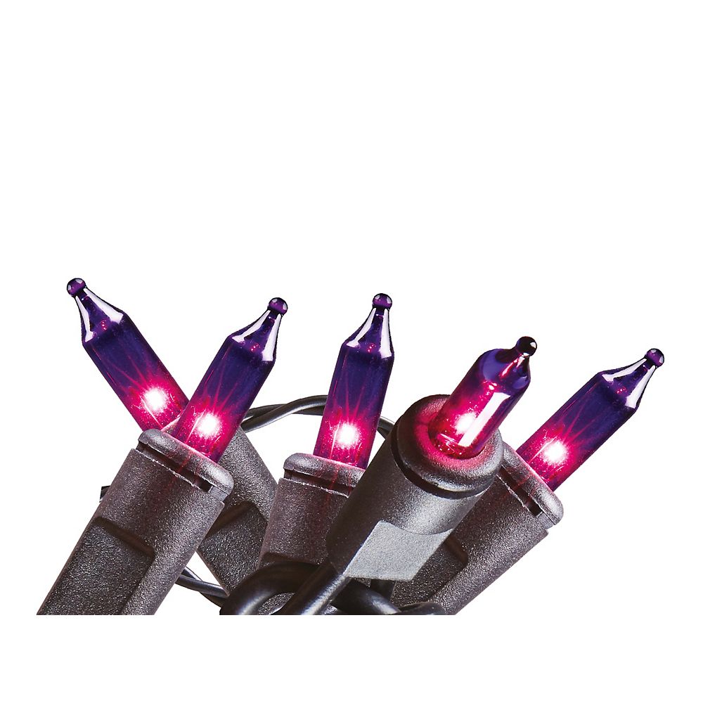 Home Accents 200Light Purple Incandescent Mini Halloween Lights The