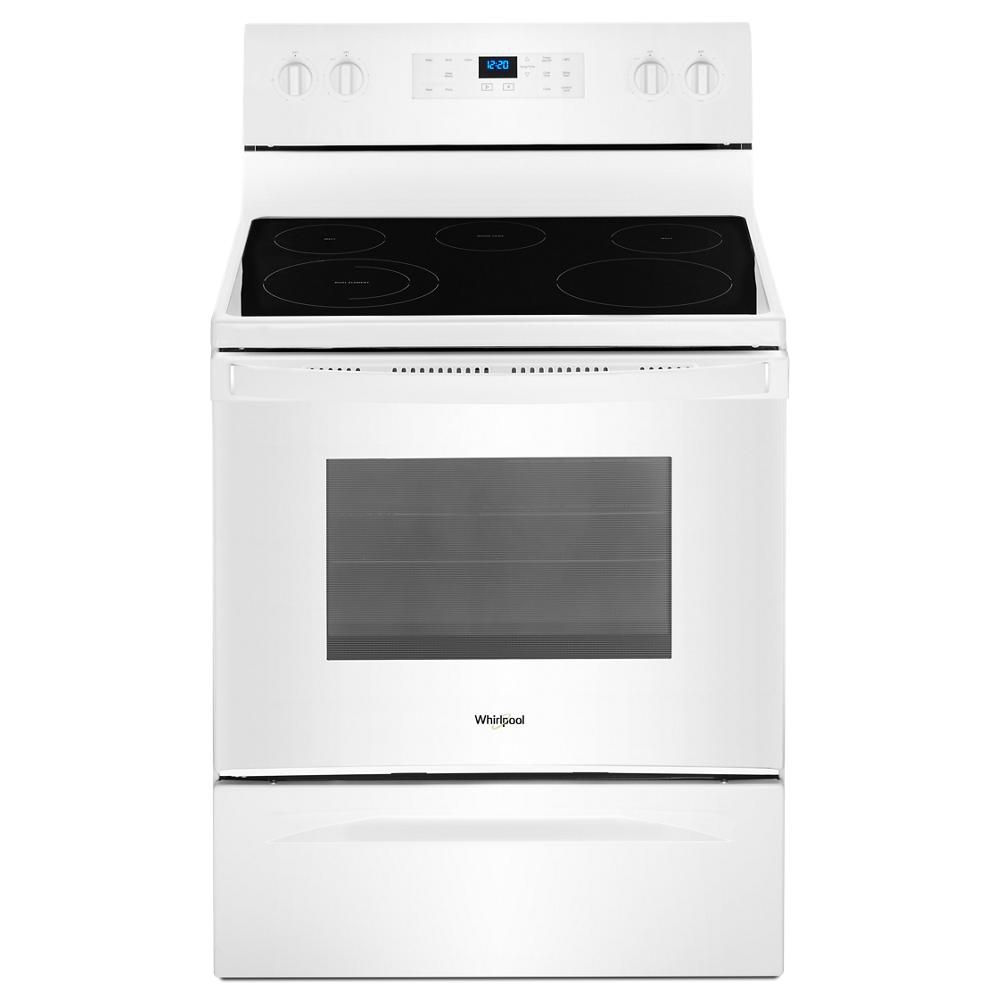 Whirlpool Cuisinière électrique de 5,3 pi3 avec four en blanc Home Depot Canada