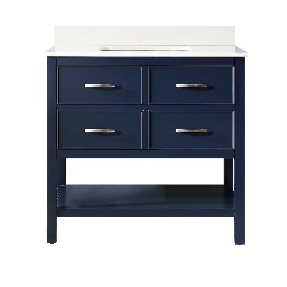 Home Decorators Collection Brookbank 36-inches Vanity Navy Blue | The 