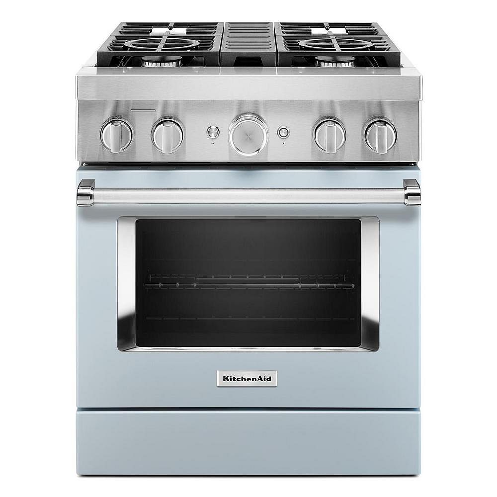 KitchenAid 30inch 4.1 cu. ft. Dual Fuel Freestanding Smart Range with