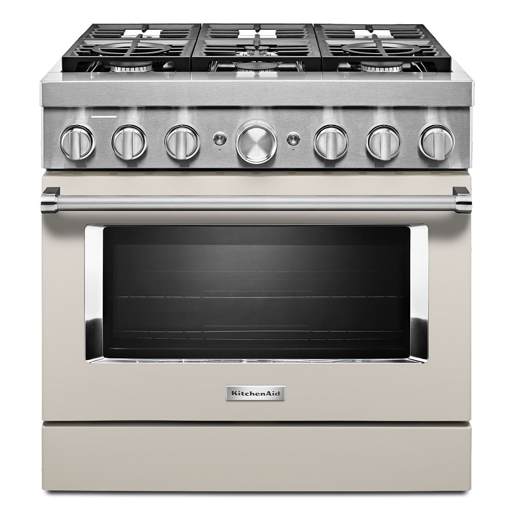 KitchenAid 36inch 5.1 cu. ft. Smart CommercialStyle Gas Range with SelfCleaning and Tru