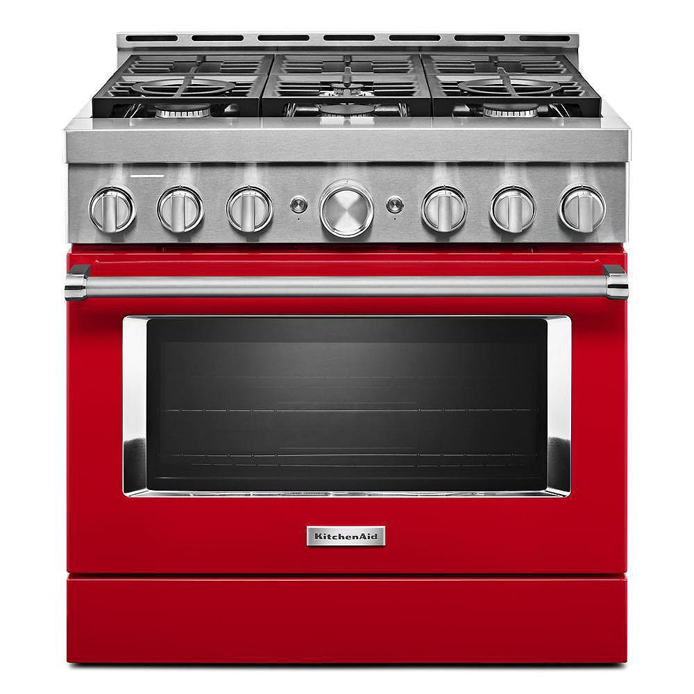 KitchenAid 36inch 5.1 cu. ft. Smart CommercialStyle Gas Range with SelfCleaning and Tru KitchenAid 36inch 5.1 cu. ft. Smart CommercialStyle Gas Range with SelfCleaning and Tru