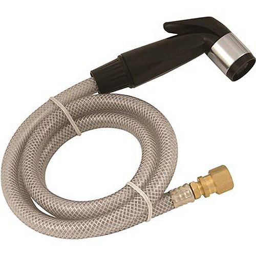 Universal Spray Head And Hose 48 inch Black