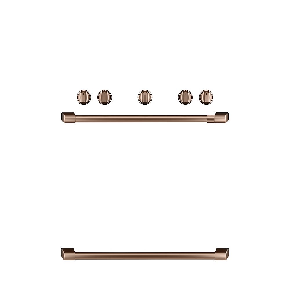 Café 44inch W Freestanding Gas Range Handle and Knob Kit in Brushed Copper The Home Depot Canada