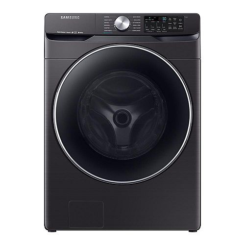 5.2 cu. ft. High-Efficiency Front Load Washer with Steam in Black Stainless Steel