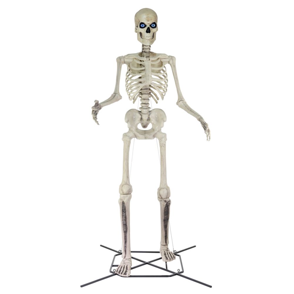 Home Accents Holiday 12 Ft Giant Sized Skeleton Halloween Decoration   P 1001519440 