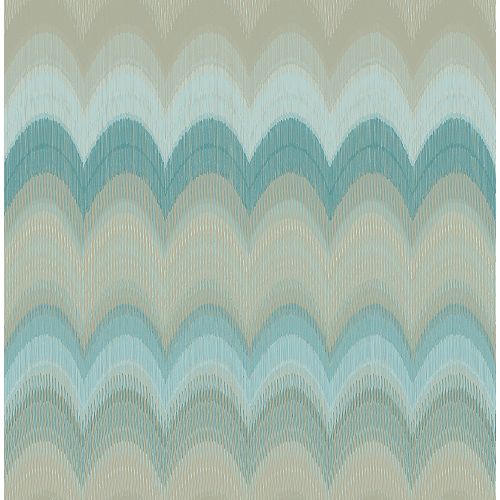 NuWallpaper Summer Love Teal Peel & Stick Wallpaper The Home Depot Canada