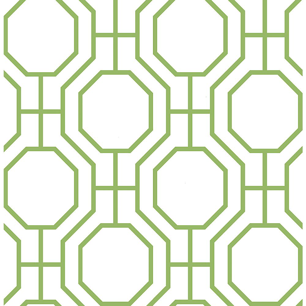 Brewster Home Fashions Circuit Green Modern Ironwork Wallpaper The Home Depot Canada