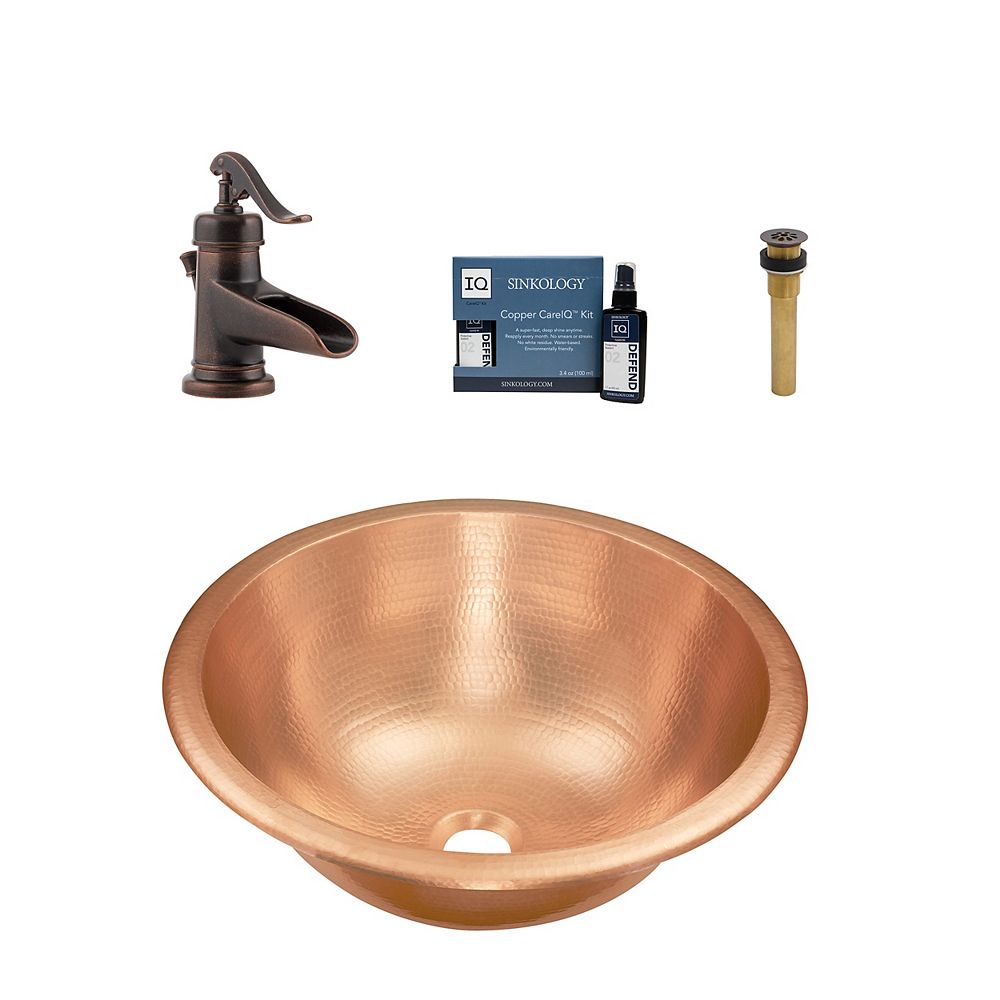 Sinkology Born All In One Drop In Or Undermount Bath Sink Design Kit With Pfister Ashfield The Home Depot Canada