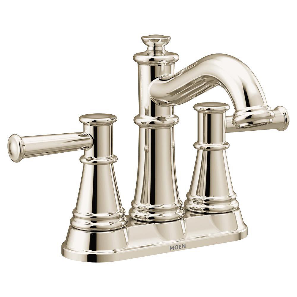 MOEN Belfield 2Handle Centreset Lav Faucet In Polished Nickel The
