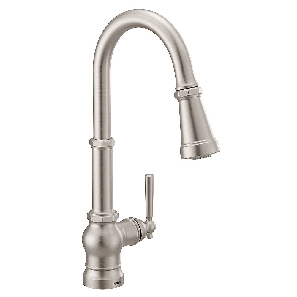 MOEN Paterson Single-Handle Pulldown Bar Faucet In Spot Resist ...