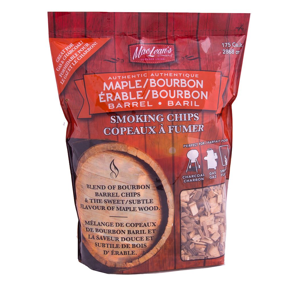 MacLean's Maple and Bourbon Smoking Chips for Gas and Charcoal Grills