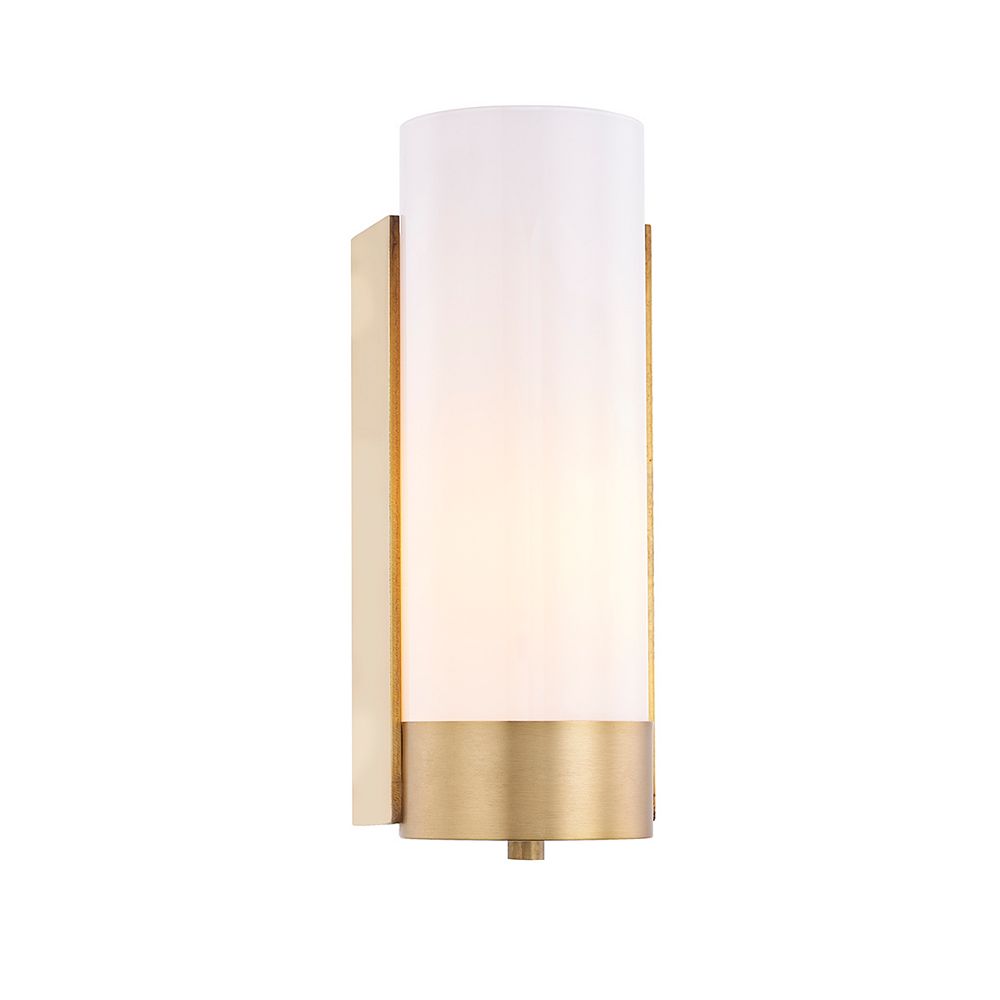L2 Lighting Glass Cylinder 1 Lt Wall Sconce Industrial Gold The Home