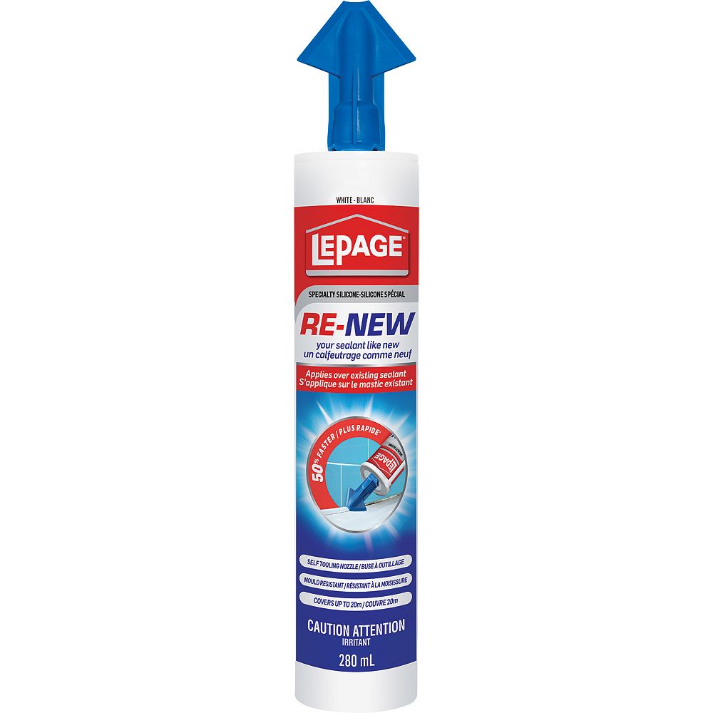 LePage ReNEW White Specialty Silicone Caulk Sealant 280mL for Kitchen