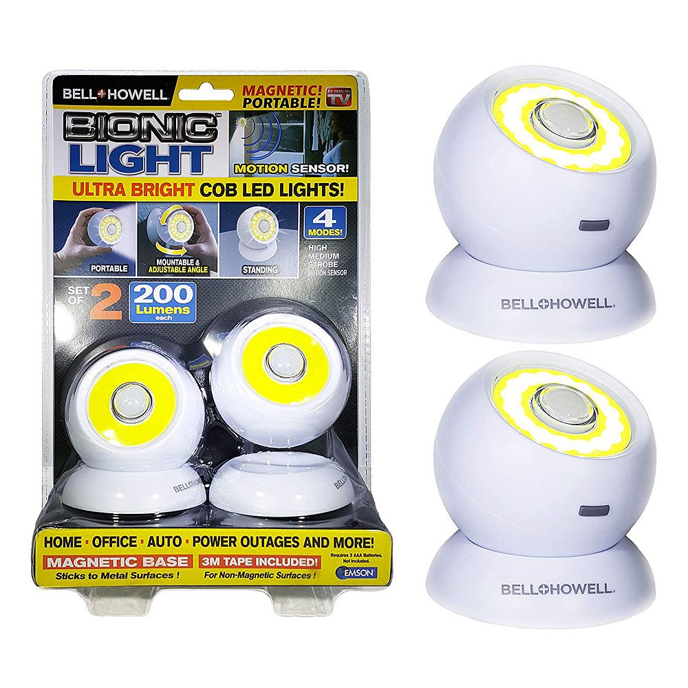 Bell Howell Bionic Lights Ultra Bright Cob Led Lights 2 Pack The Home Depot Canada