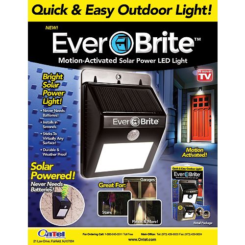 Ever Brite Motion-Activated Outdoor LED Light