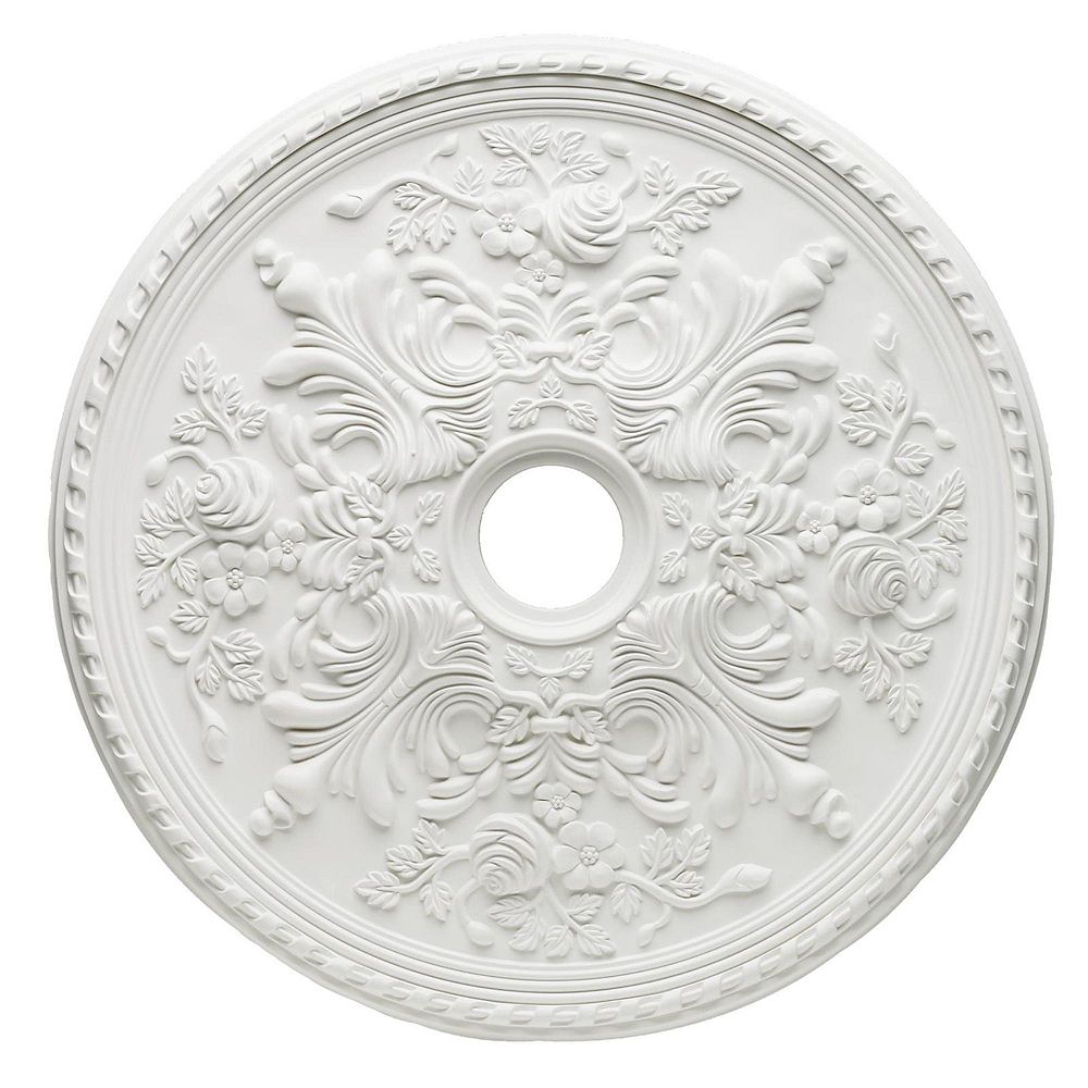 71cm Cape May Ceiling Medallion, Install Light Fixture Medallions Home Depot