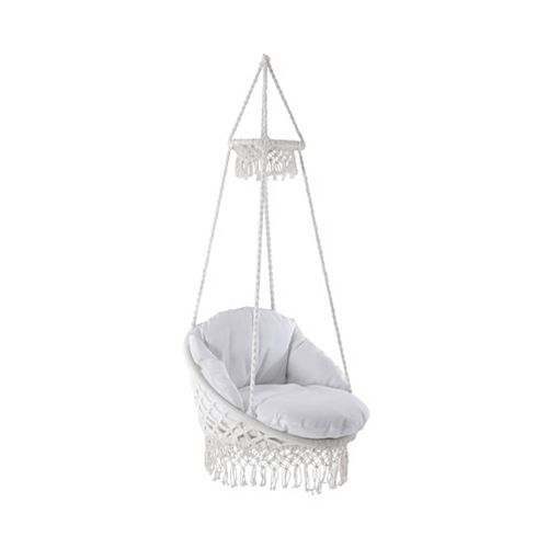 Deluxe Macrame Chair with Fringe